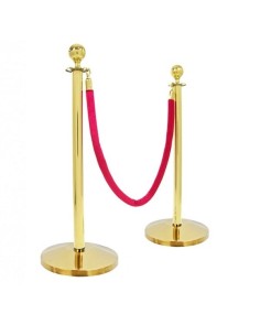 Poste separador dorado con...