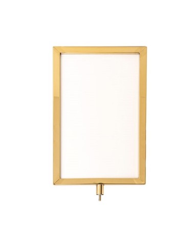 Panel de información vertical dorado...