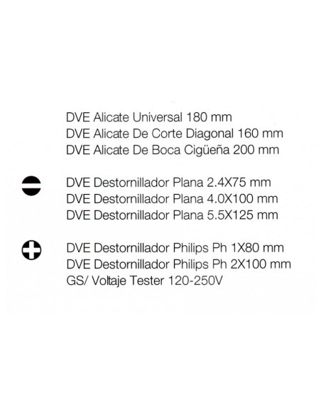 Juego de destornilladores y alicates aislados